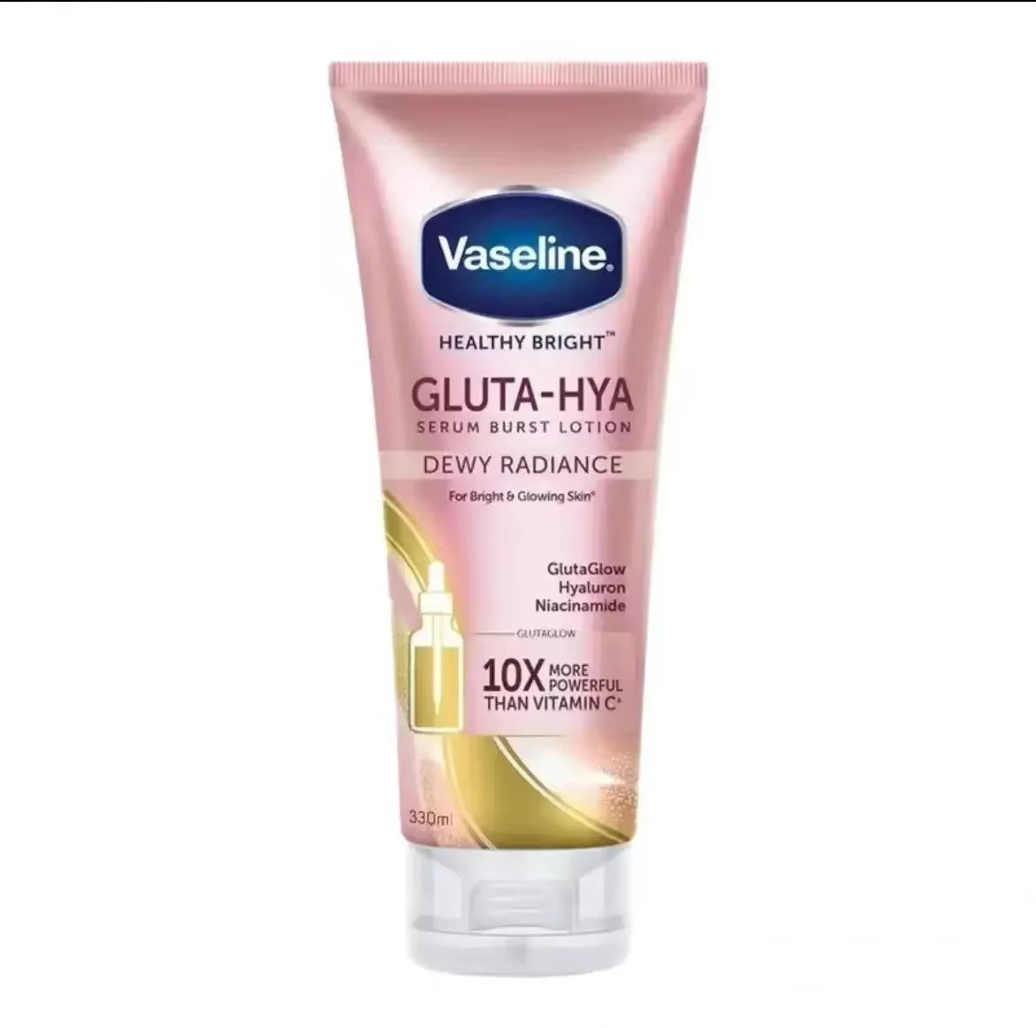 Vaseline Night Whitening Body Lotion 300Ml Body Cream Rose Nicotinamide Moisturizing Whitening Radiance Repairing Body Skin Care